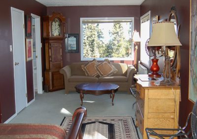 cappuccino suite, long view of the room from the south window, hidden valley bb, yukon