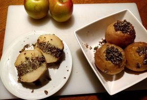 Baked Apples, Breakfast Starter, Hidden Valley Bed and Breakfast, Yukon