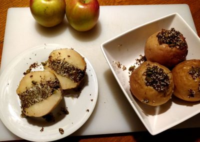 Baked Apples, Breakfast Starter, Hidden Valley Bed and Breakfast, Yukon