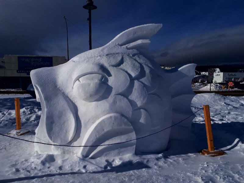 Sourdough Rendezvous 2018 - Ice Sculpture - Fish