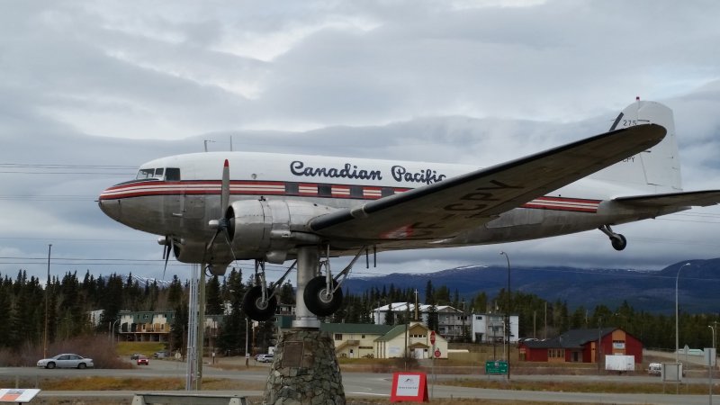 Canadian Pacific DC3 at Whitehorse Airport