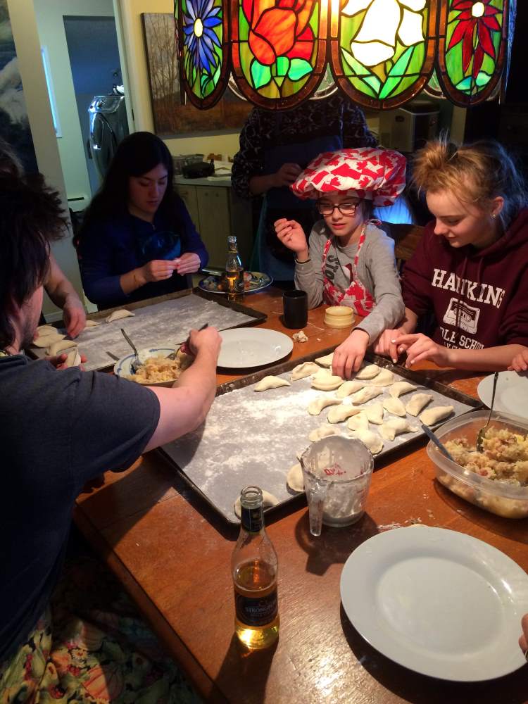 Making Pierogi Meal at Hidden Valley B&B