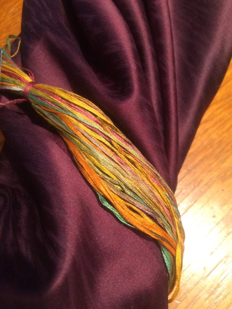 Close Up of Homemade Circle Scarf