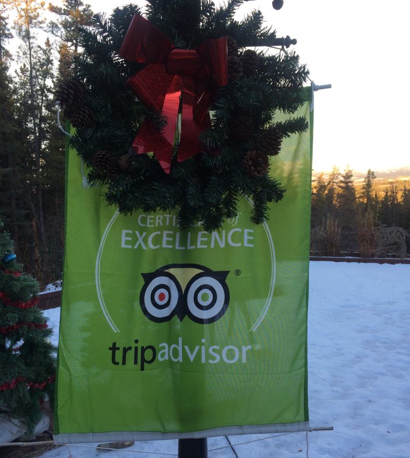 Trip Advisor Award of Excellence - Hidden Valley B&B